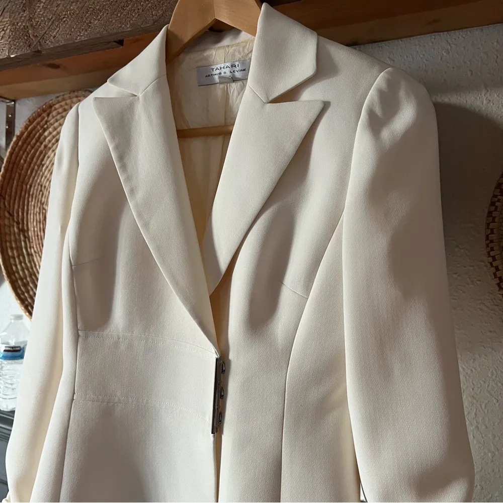 ☀️  Arthur S. Levine off white/ivory/cream blazer - Image 3