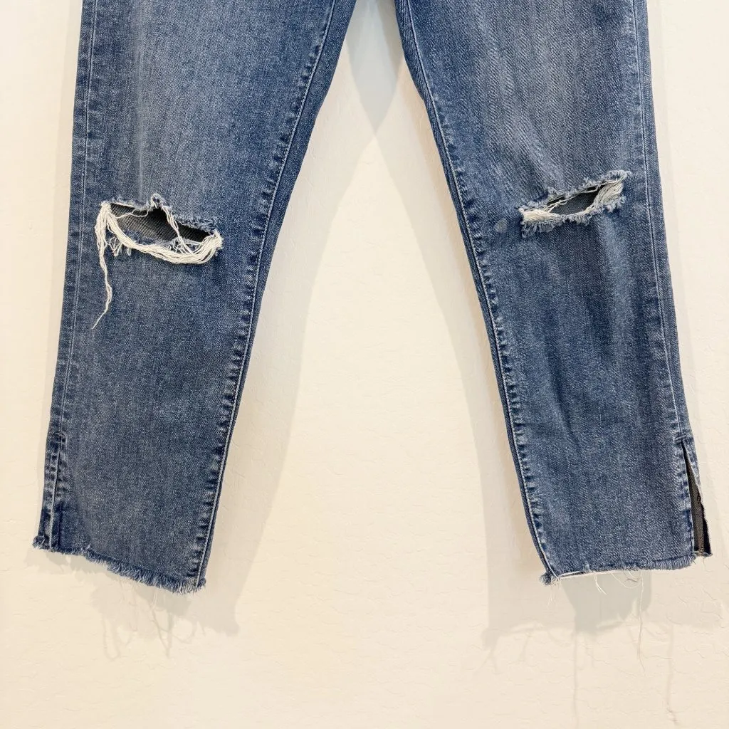 Levi’s Premium 724 High Rise Straight Leg Jeans Distressed Denim Casual Size 30 - Image 5