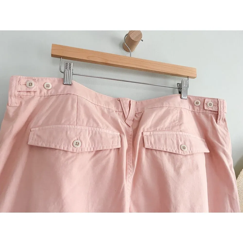 Madewell | Garment Dyed Low-Slung Straight Cargo | Petal Pink | Sz 33 | NWT - Image 9