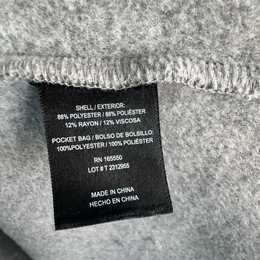 32 DEGREES HEAT Women’s Gray Full Zip Fleece Jacket Size L RN 165550 - Image 4