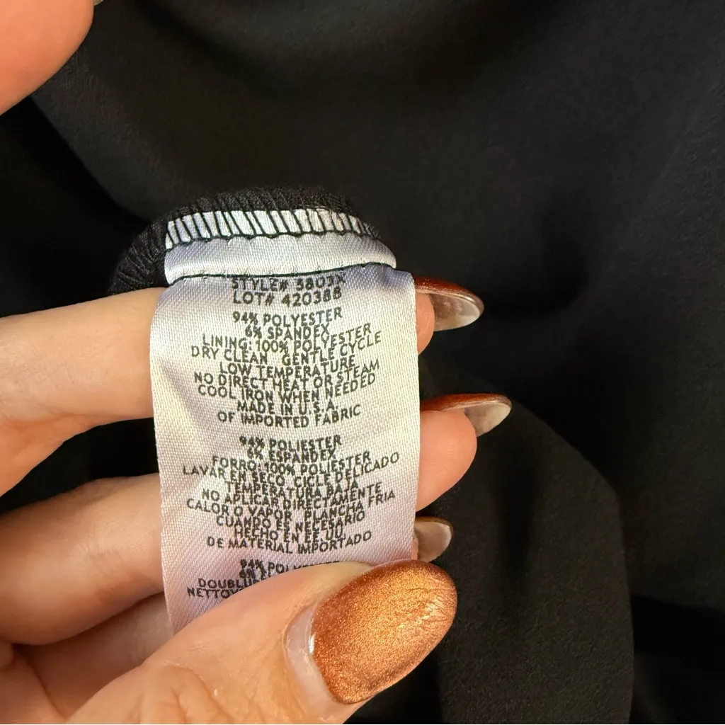 Xscape Ruffle Sleeve Off The Shoulder Dress Black 4 - Image 7