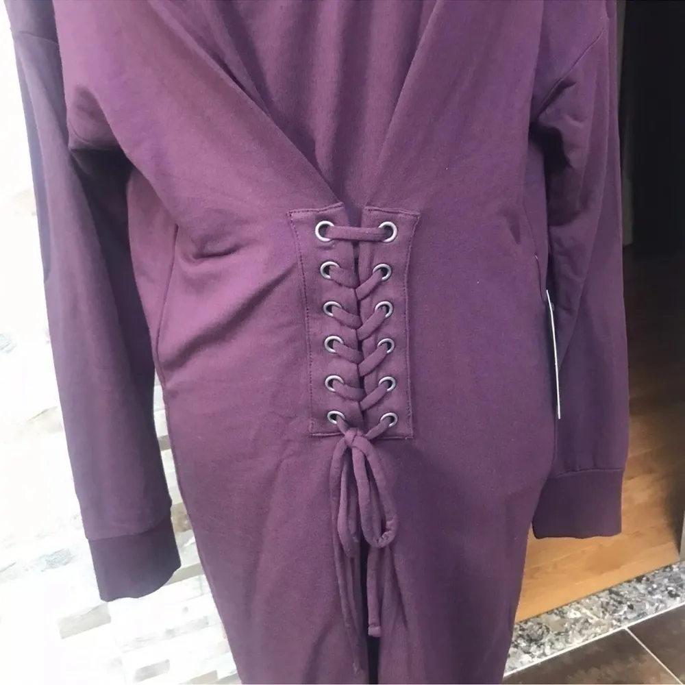 Express NWT Fleece Tunic Sweater Dress Sz M - Image 6