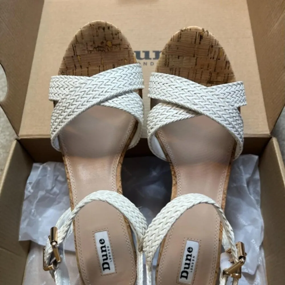 DUNE London Jillys in White Braid - Image 3