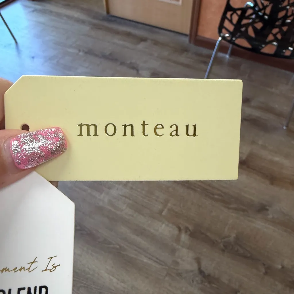 Monteau Black Strapless Linen Blend Mini Dress - Image 5