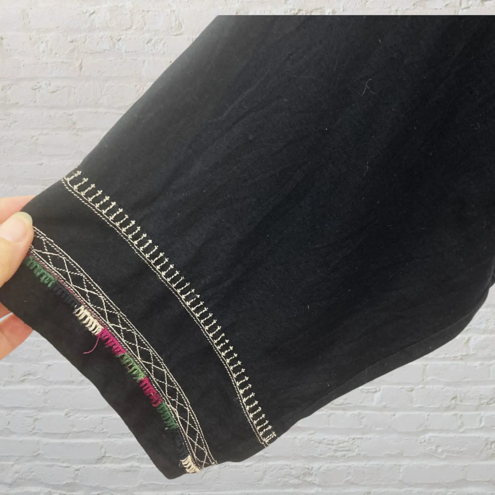 Isabel Marant Clayne Black Silk Bourette Embroidered Maxi Dress EU 42 / US 10 - Image 10