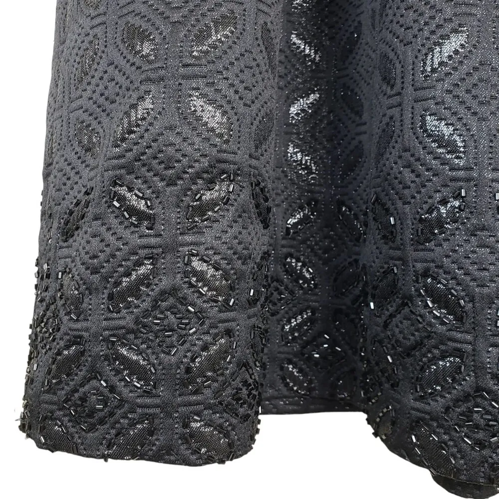 Kensie Womens 8 Drop Waist Beaded Black Dress NEW - Image 8