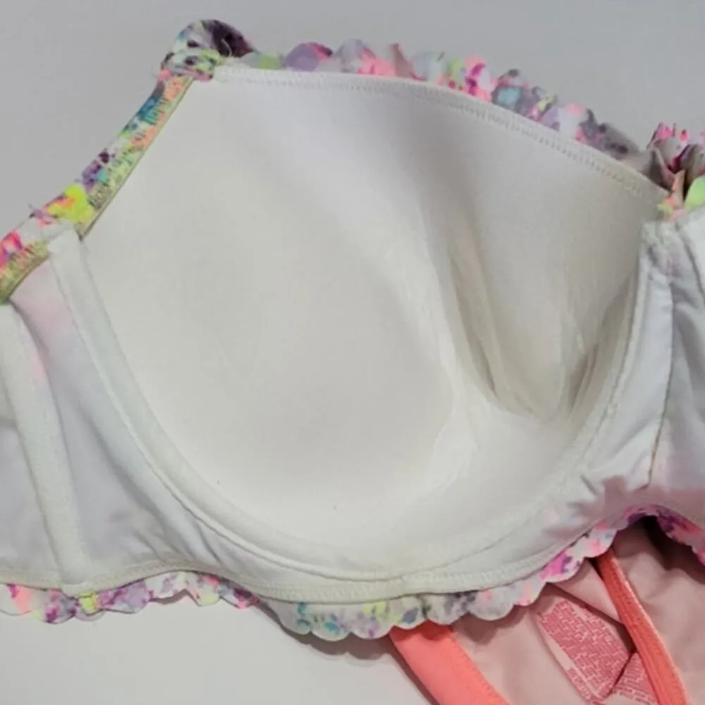 VS Getaway Halter Bain-De-Soleil Bikini Top N Heavenly Bikini Bottom Pink 36DD/M - Image 8