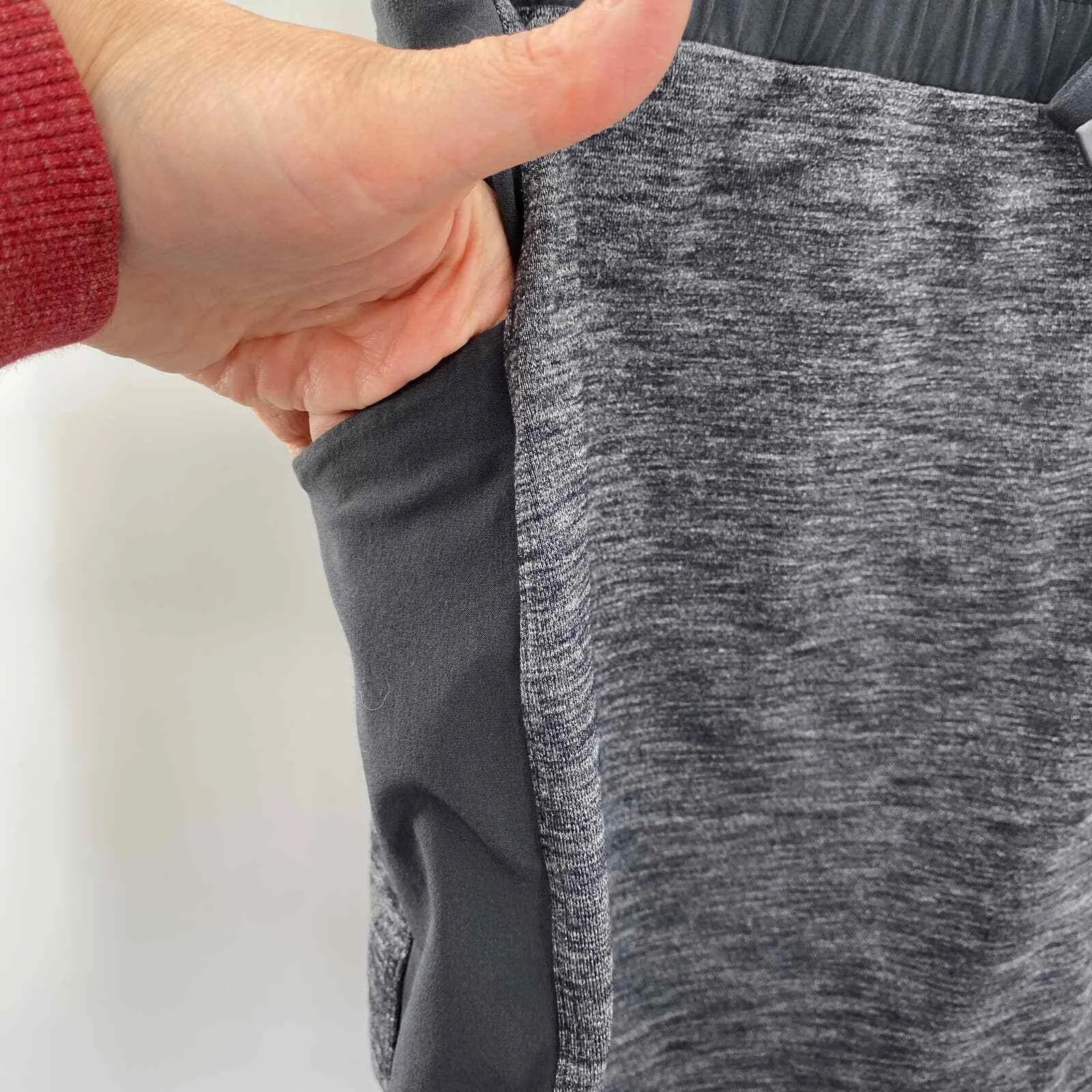 Athleta Skort Womens Medium Gray Nylon Polyester Drawstring Elastic Waist - Image 2