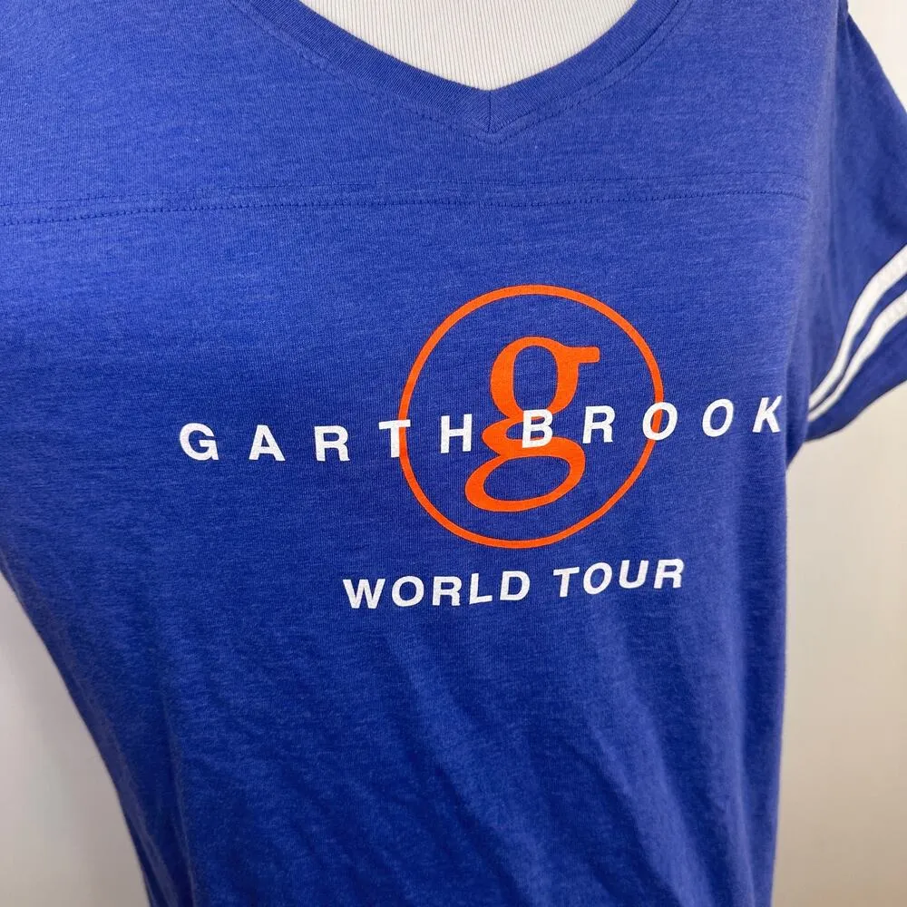Garth Brooks World Tour #7 Blue & Orange Baseball T - Image 5