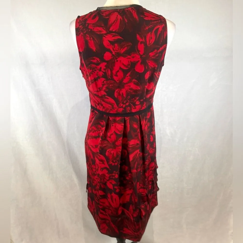 Simply Vera Wang Black and red empire waist layered ruffle dress size 6 NWOT - Image 5