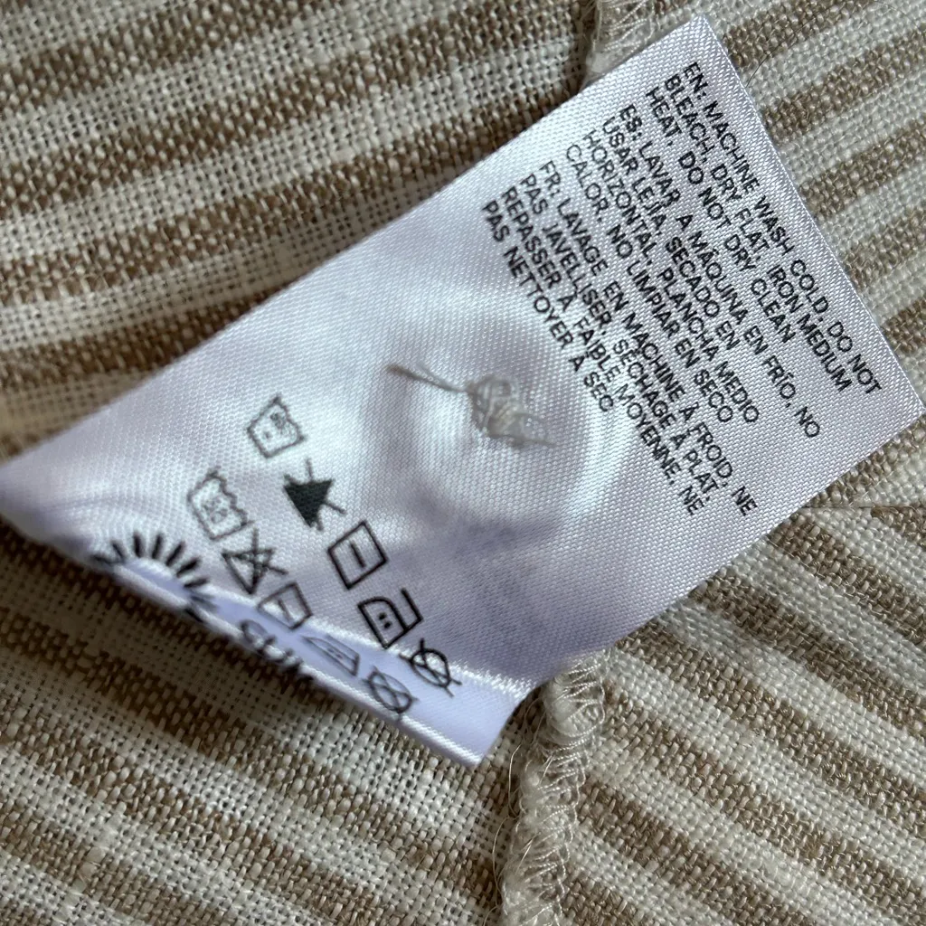 Reformation Balia Linen Midi Dress striped sz 12 nwt - Image 13