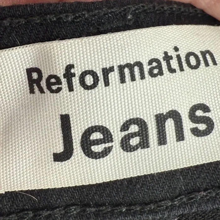 Reformation Women's Harper High Rise Skinny Jeans Black Size 29 Denim Casual‎ - Image 2