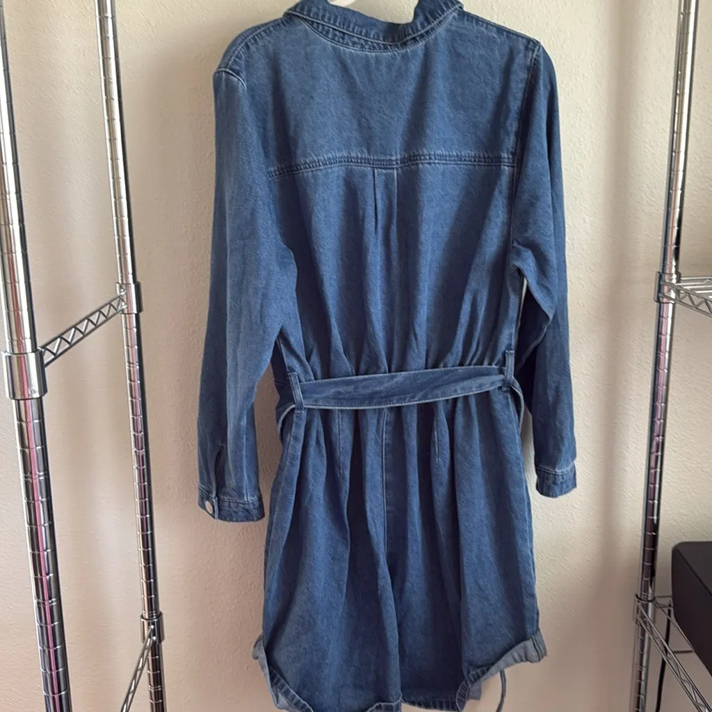 ELOQUII DENIM Boiler short suit. - Image 4