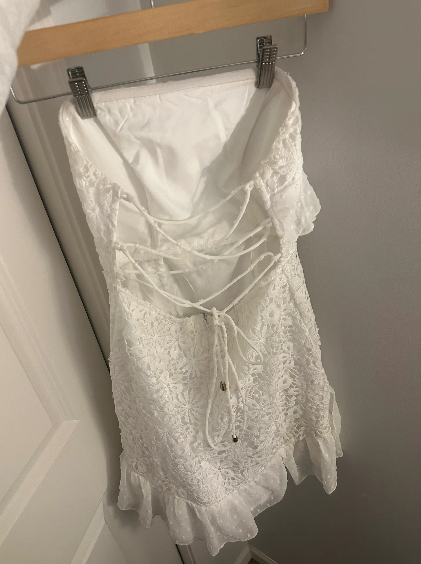 White Mini Dress - Image 3