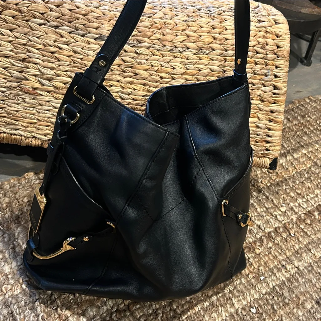 LAUREN RALPH LAUREN
Woodbridge Leather Large Hobo Black - Image 5