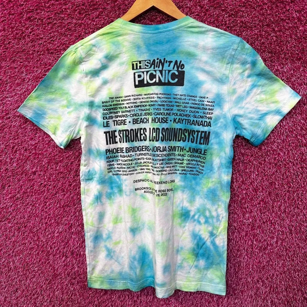 The Strokes Tour Rock Tie Dye Tshirt size Medium  - Image 3