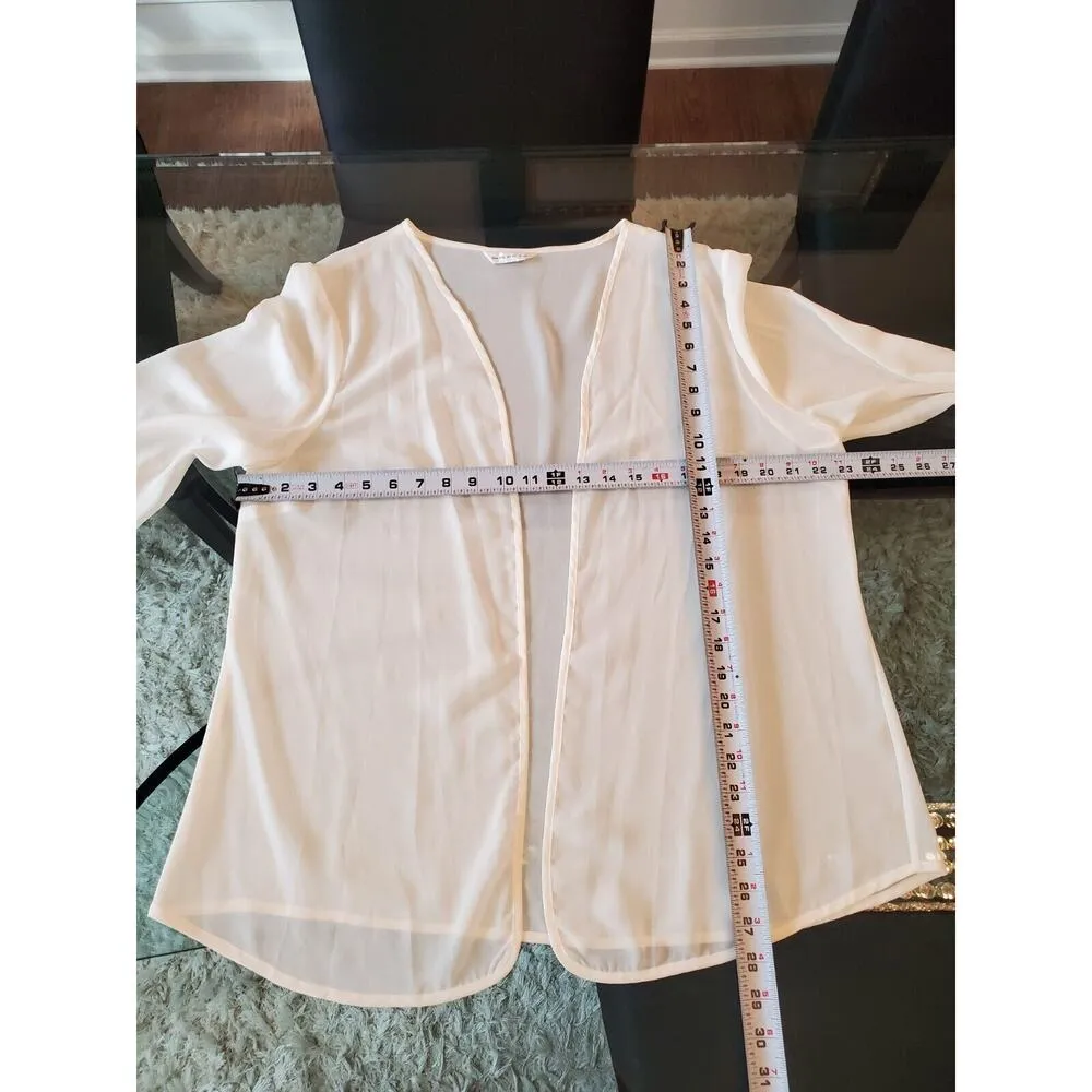 Women Beige Sequin Polyester V - Image 7