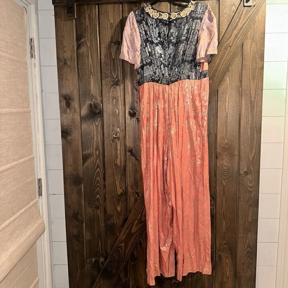 Anthropologie Akemi +Kin Sofia Metallic Jumpsuit - Image 4