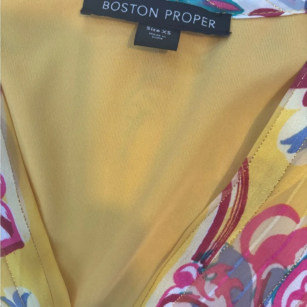 Boston Proper Surpice Paisley Blouston Dress Size XS NWOT - Image 7