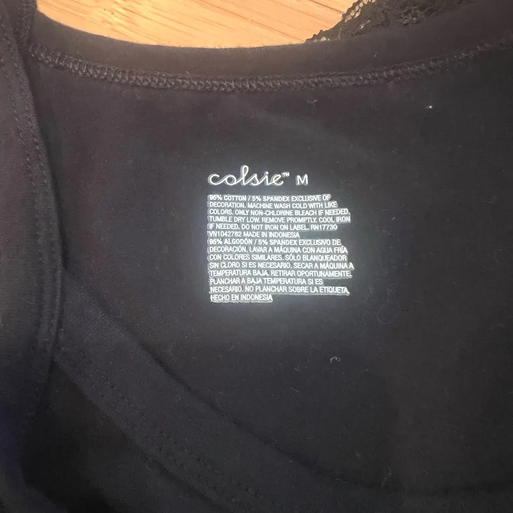 Black Lace Crop Top High Neck - Image 3