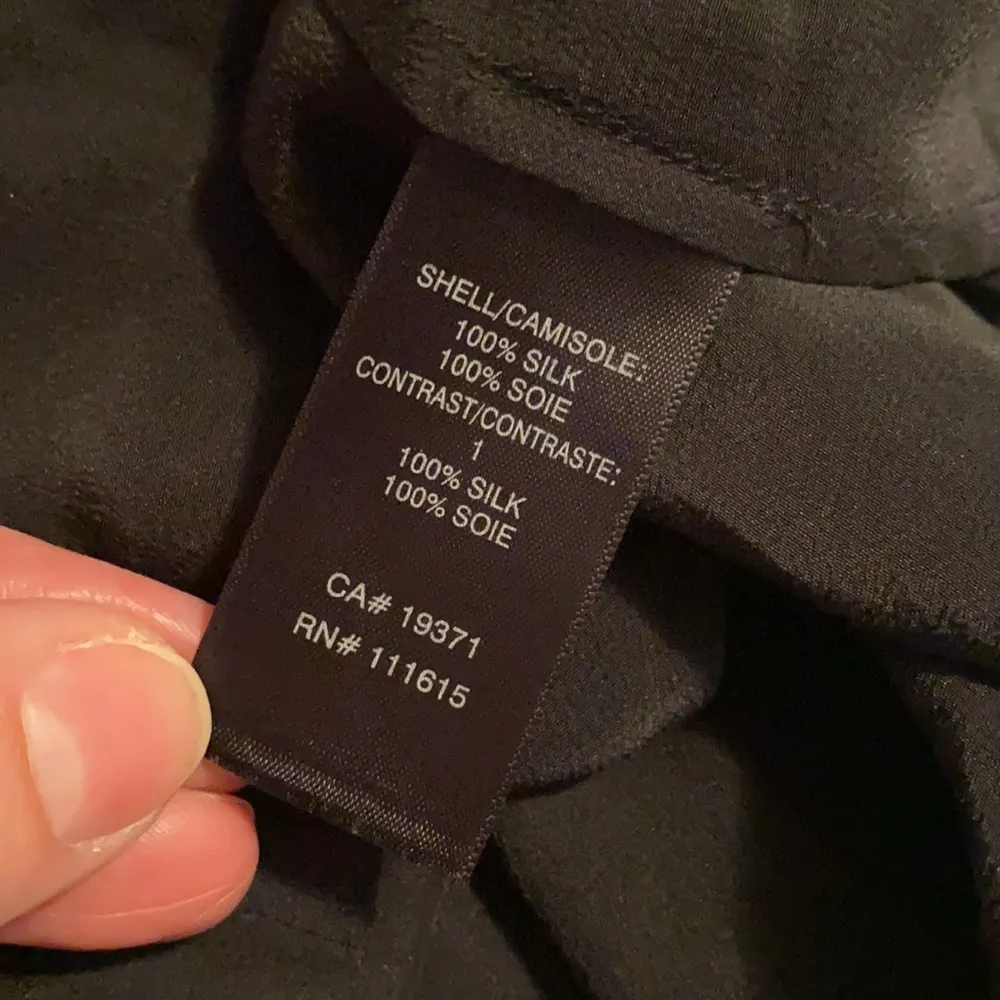 NWT Robert Rodriguez women’s black silk floral ruffled one sleeve blouse, size 4 - Image 6