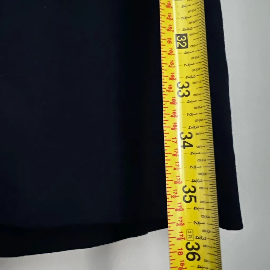 M.M. LAFLEUR Lydia Twist Shoulder Sleeveless Sheath Dress ponte stretch Navy 8 - Image 9