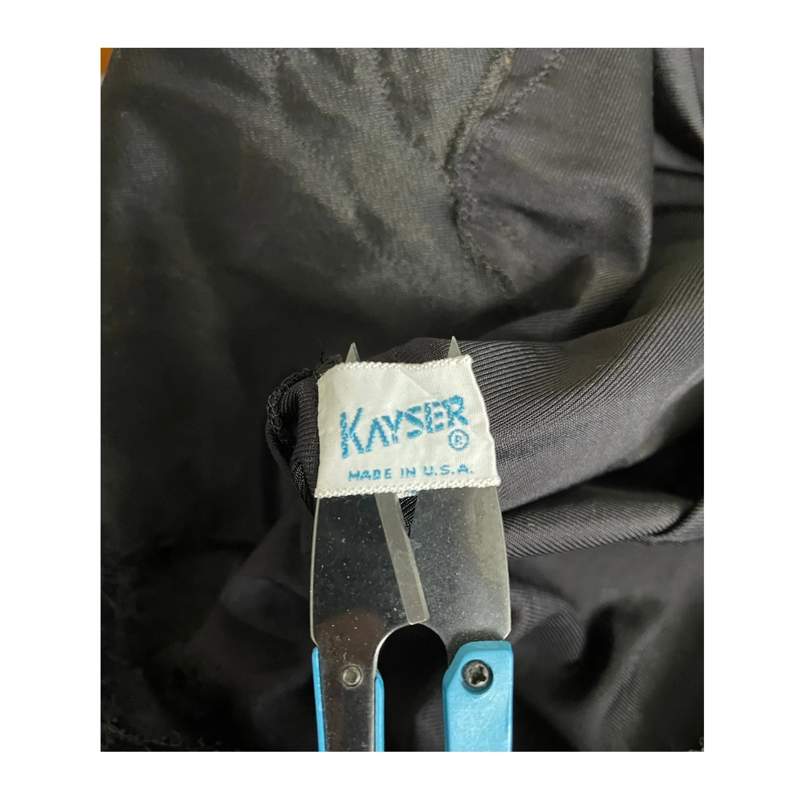 Vintage Black Nylon Lace Accented Midi Slip Dress size 36 Chest Size M - Image 9