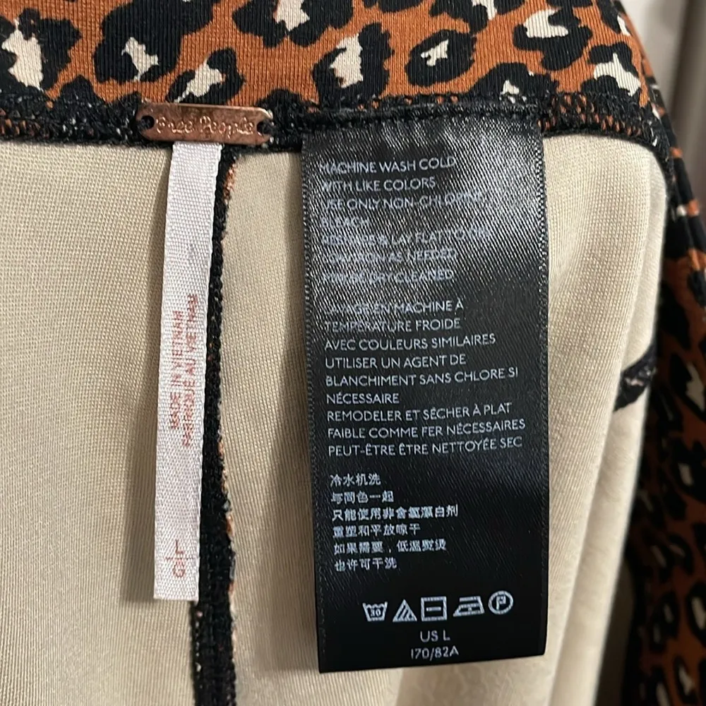 💖 Free People Lucky Strike Animal Print Bike Shorts - Image 4