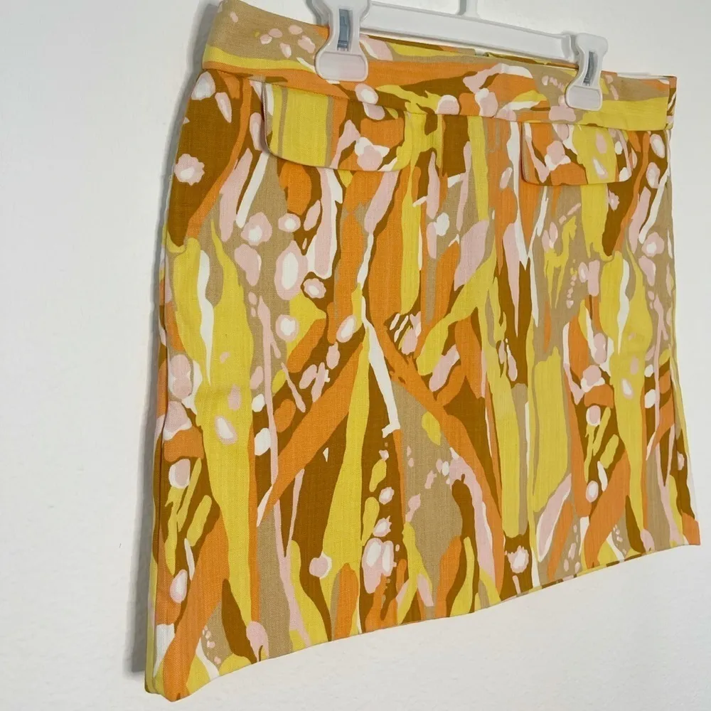 J. Crew Limoncello mini skirt yellow orange size 2 NWOT - Image 3