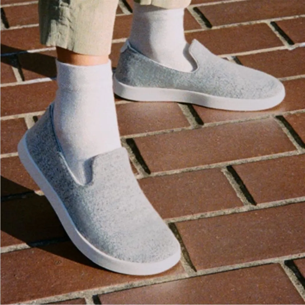 NEW Allbirds Women's Wool Lounger Woven slip-on shoes in GRAY shoes - Image 6