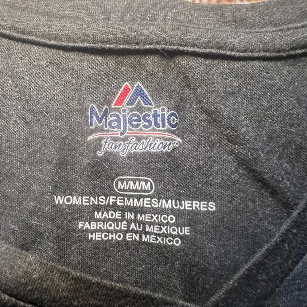 Pittsburgh Steelers NFL Logo Graphic V-neck Short Sleeve Shirt Top Womens Size M - Image 3