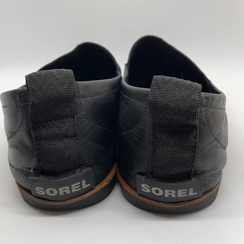 Sorel Leather Ella Black Slip On Shoe 10.5 - Image 4