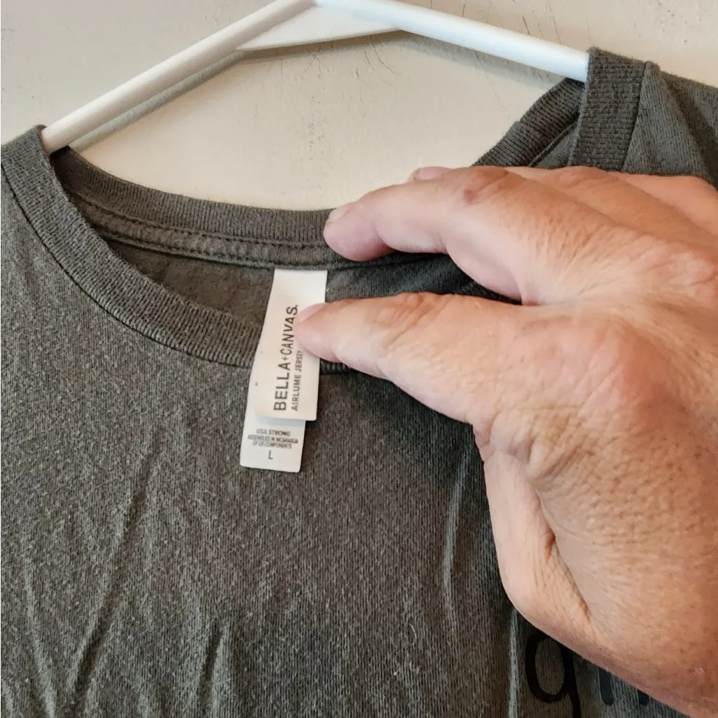 Girl gang dark green T-Shirt size Large - Image 3