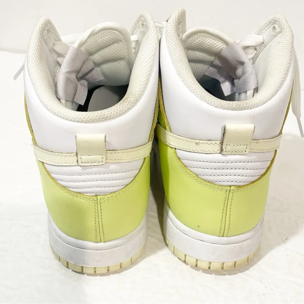 Nike Dunk High Womens Size 10.5 Cashmere Lemon Yellow White Pastel Sneakers - Image 4