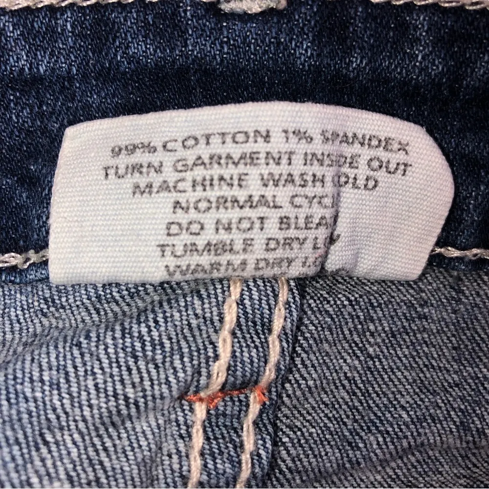 Red Camel Size 15 Jean Shorts Blue Embroidered Denim Stretch Boho Festival Beach - Image 8