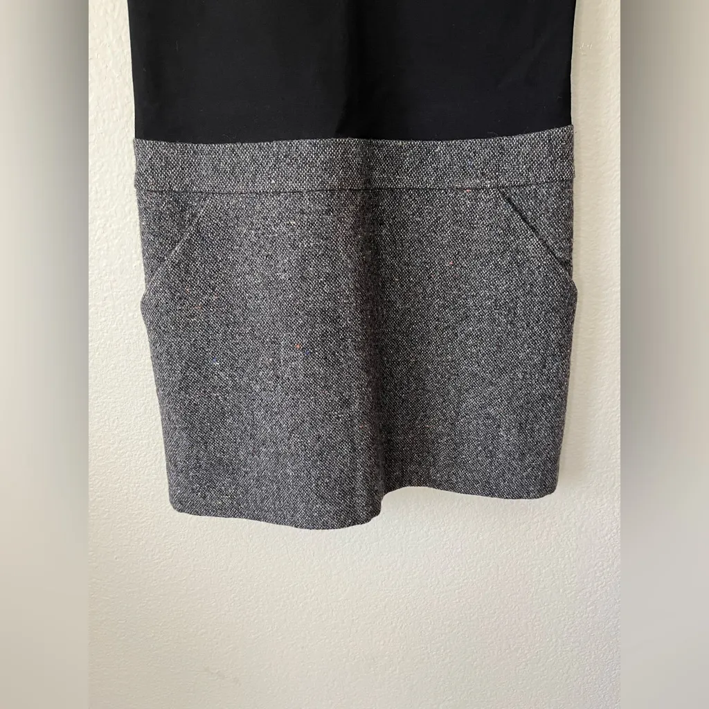 Theory Two Tone Wool Combo Skirt and Top Mini Dress Women's Size 0 - Image 5