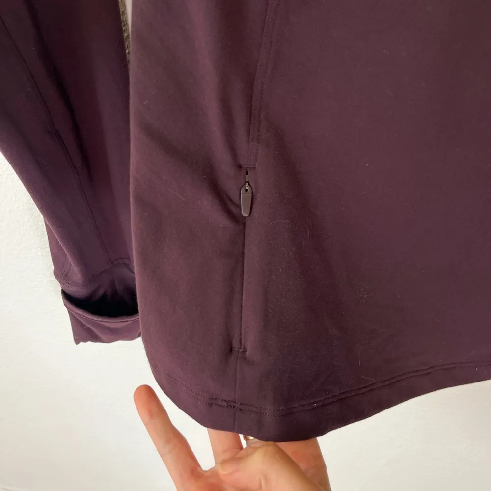 Toasty Tech 1/2 Zip Long Sleeve Jacket Black Cherry Size 6 - Image 11