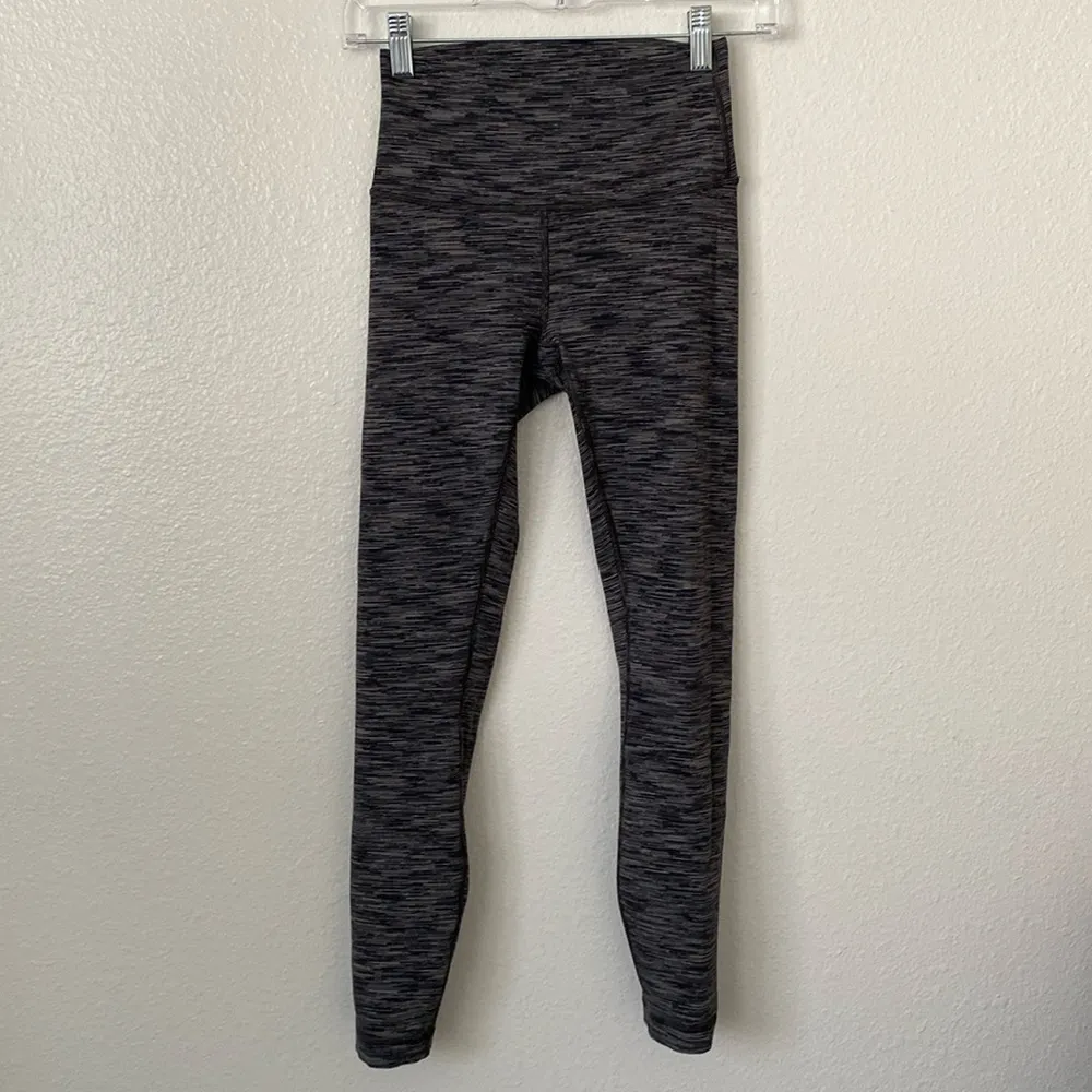 Lululemon 4 Wunder Under Hi-Rise 7/8 Tight 25" in Wee Are From Space Black Slate - Image 5