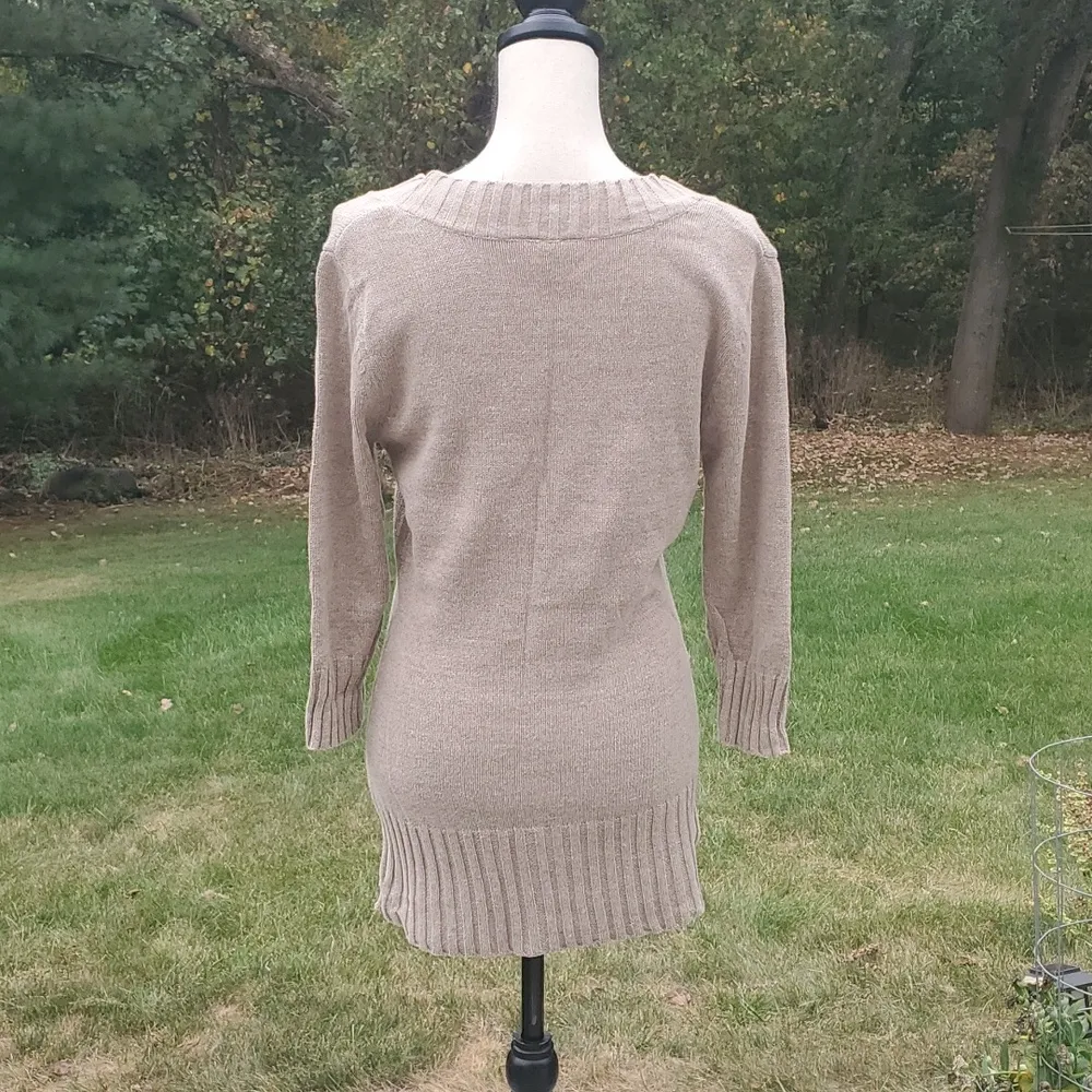  3/4 Sleeve Tunic Sweater | BCX Y2K Tunic Sweater - Image 4