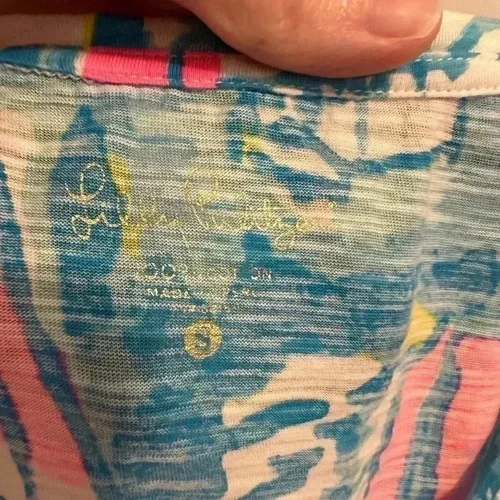 Lilly Pulitzer Meredith Tee Beach and Bae sailboat print - Image 3