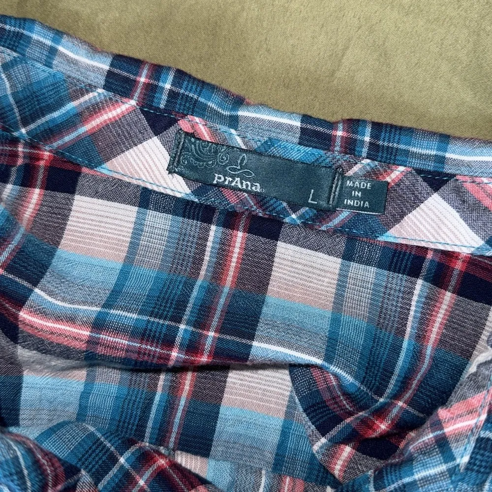 Prana Gina Organic Cotton Plaid Top - Image 8