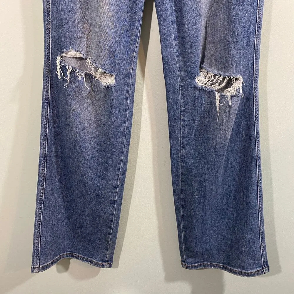 Judy Blue Tummy Control Austin Distressed High Rise Straight Jeans Size 7/28 - Image 3
