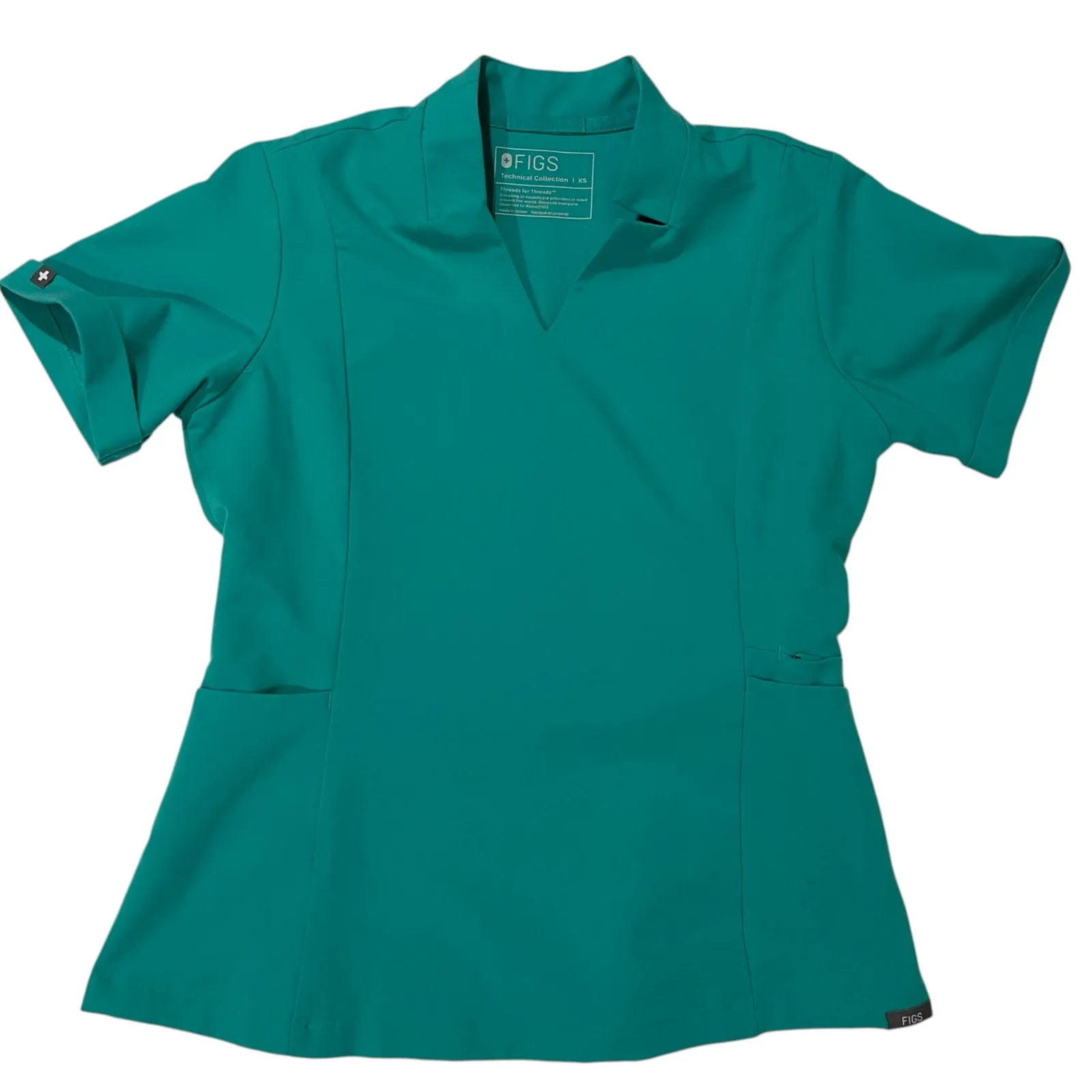 FIGS  Inala Slim Top - Oasis - XS - Image 7