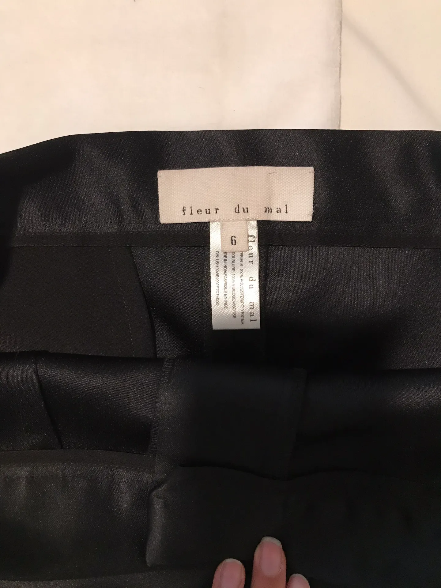 Fleur Du Mal Dress Shorts Black Size 6 - Image 3