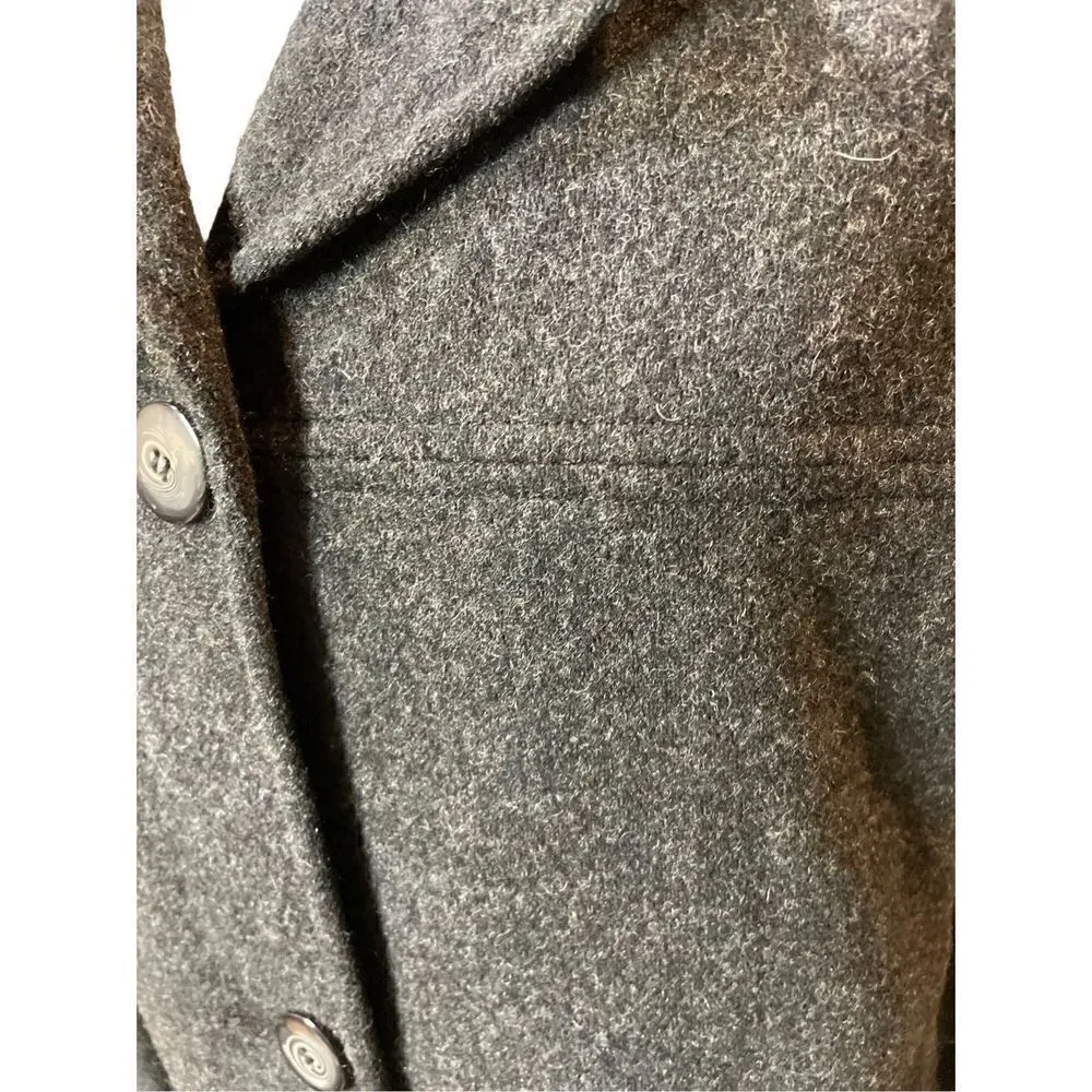 Sag Harbor Women's Fully Lined Wool Coat Blazer Dark Gray Size S-EUC - Image 4