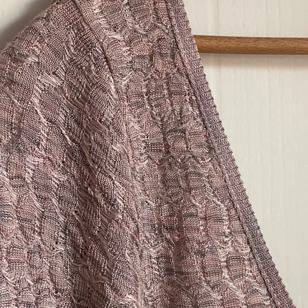 Sweater Dress Body Con Stretch Dusty Rose Henley Size S Boho Y2K - Image 7