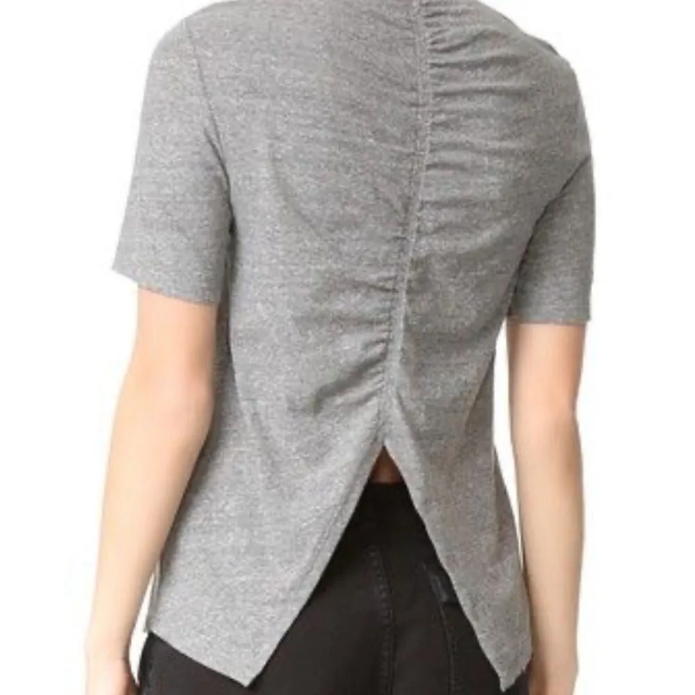 A.L.C. Gray‎ heathered split back tee - Image 2
