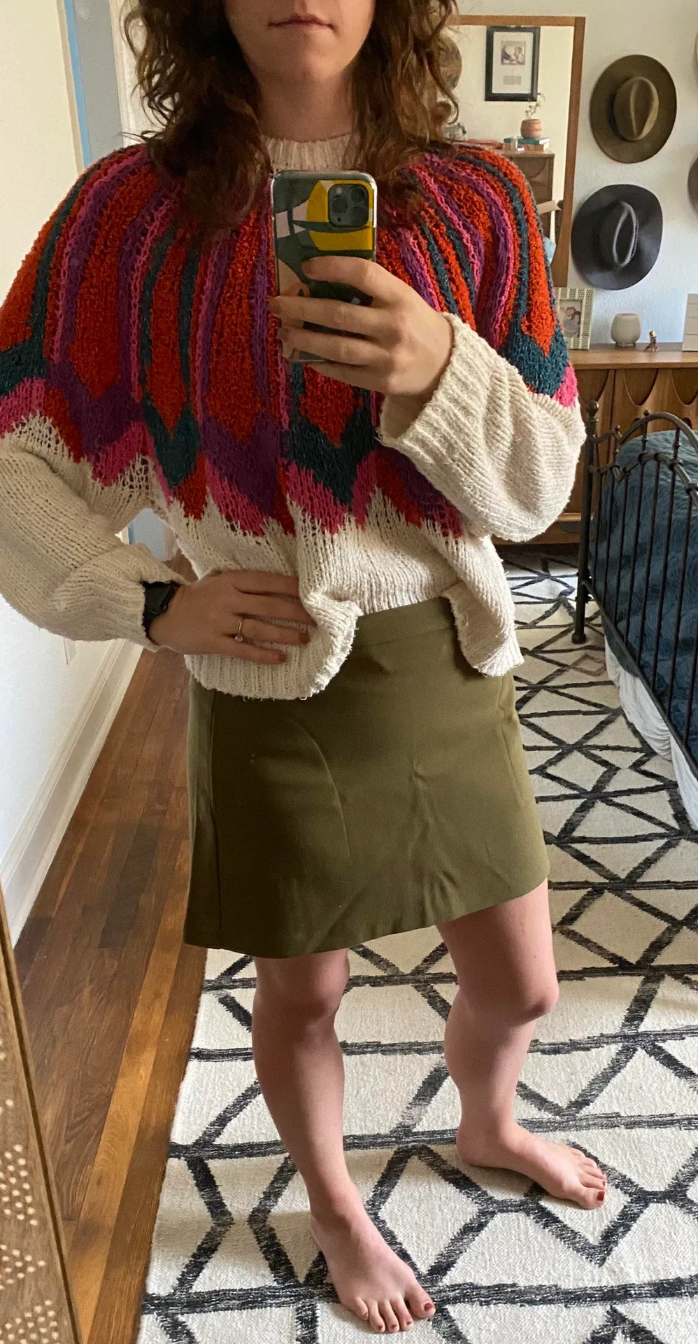 Bar III Olive Mini Skirt - Image 2