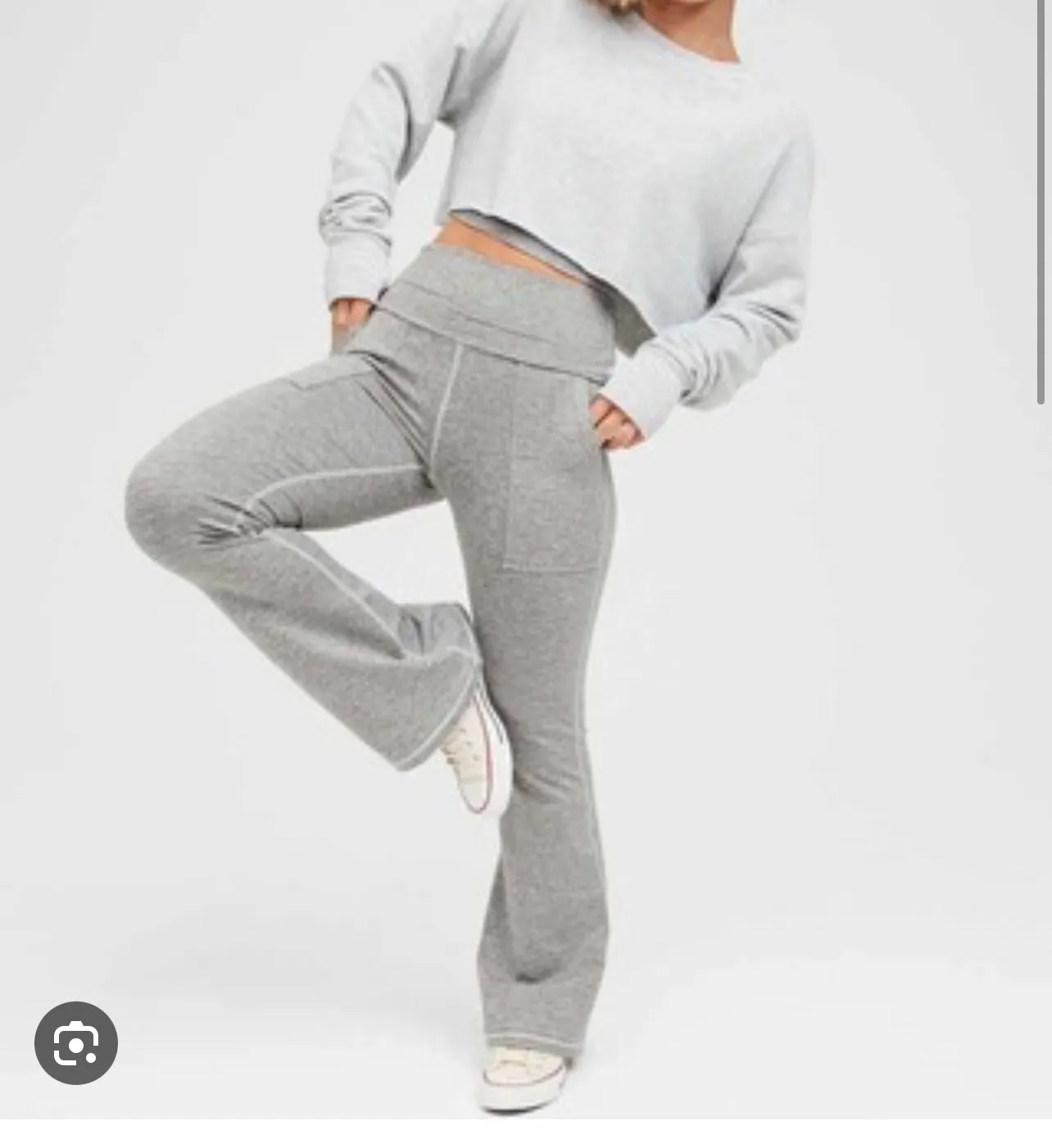 Aerie Gray Yoga Pants - Image 3