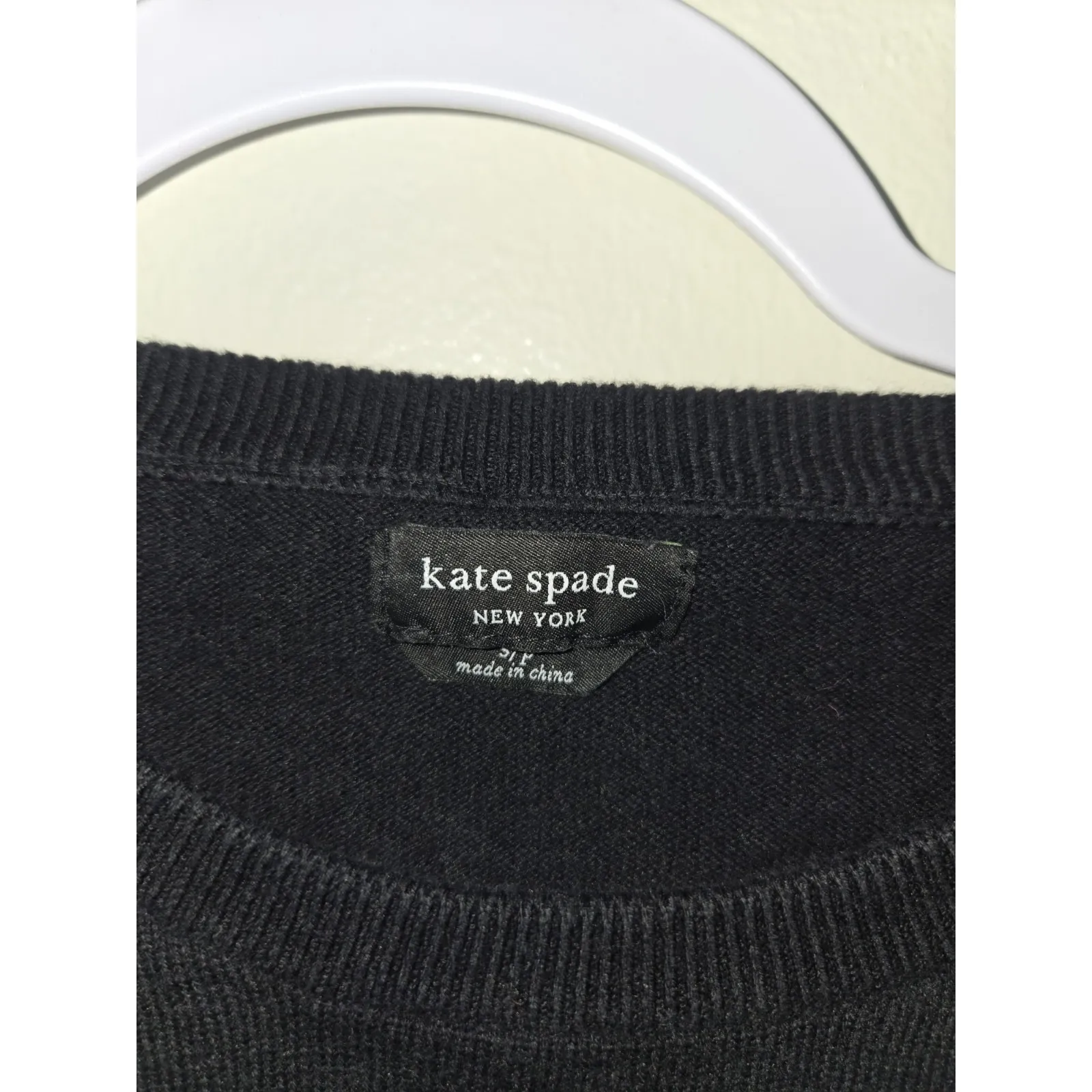 Kate Spade New York‎ Striped Tie Sleeve Sweater Black White Small Petite Size undefined - Image 3